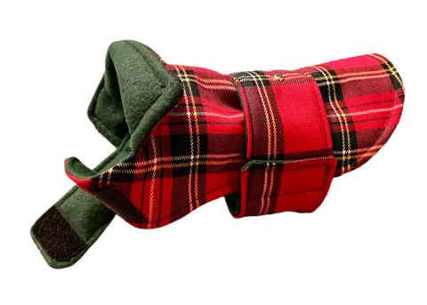 Red Tartan-dachshund Coat-LegionDachsDogApparel