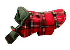 Red Tartan-dachshund Coat-LegionDachsDogApparel