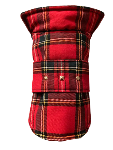 Red Tartan-Coat-LegionDachsDogApparel